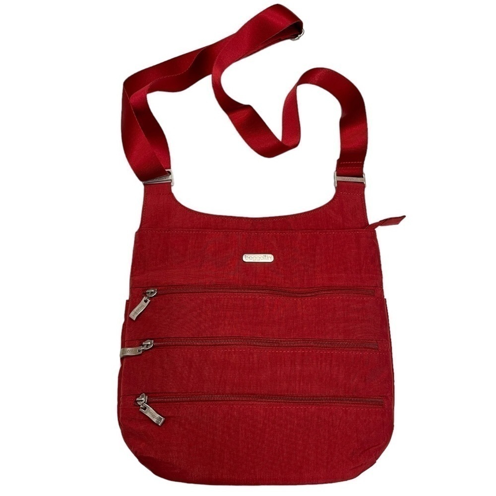 Bagallini travel bag nylon crossbody bag red new without tags